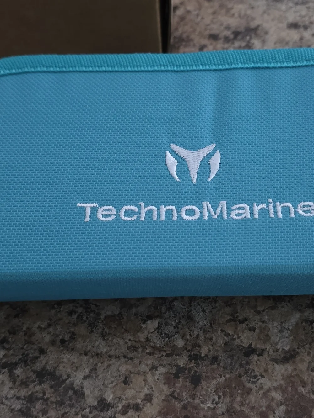 New Technomarine Turquoise Travel Pouch with White Logo